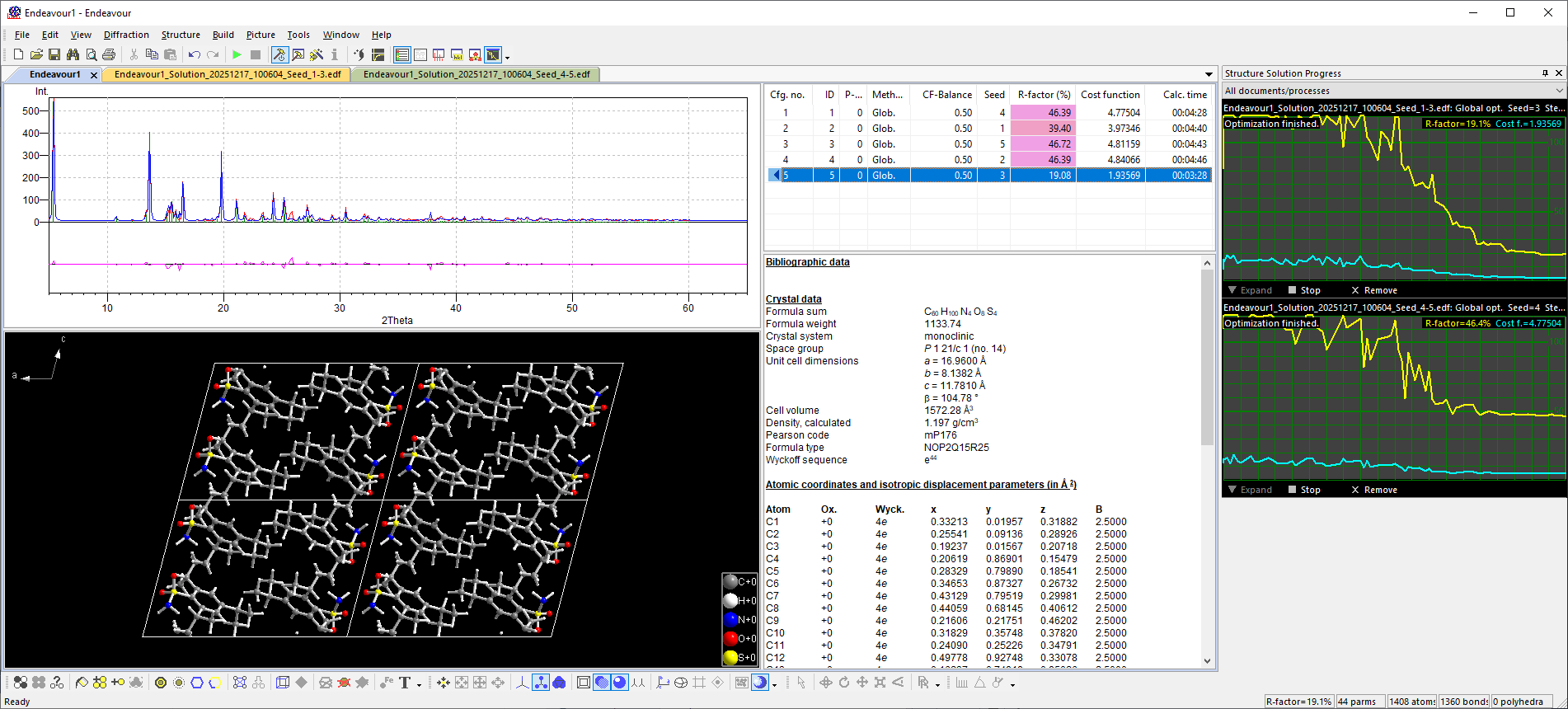 Screenshot of 2,4,6-Tri-isopropylbenzenesulfonamide example from tutorial